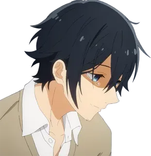 😊 Anime, Garoto, Horimiya, Personagem, Mangá telegram sticker
