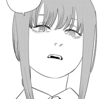 😒 Makima Chainsaw Man anime, manga, Makima, Chainsaw Man, character, female telegram sticker