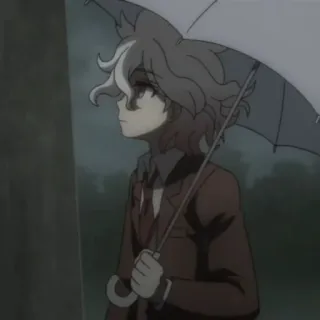 🧐 Nagito Komaeda Danganronpa anime, manga, Danganronpa, Nagito Komaeda, umbrella telegram sticker