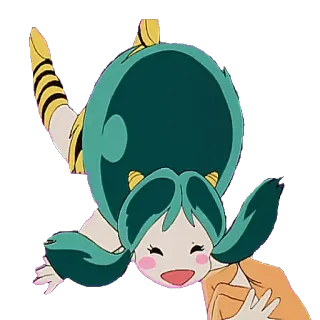 🎈 Lum Invader Urusei Yatsura อนิเมะ, น่ารัก, มังงะ, เรโทร, ยุค 80, เอเลี่ยน, คาวาอิ telegram sticker