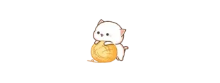 🫖 kucing, bola, lucu, kawaii, hewan, anak kucing telegram sticker