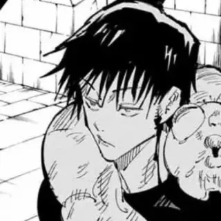🗞 Toji Fushiguro Jujutsu Kaisen Anime, Manga, Jujutsu Kaisen, Toji Fushiguro, Capelli neri, Personaggio anime telegram sticker