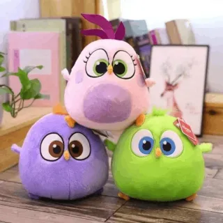 👩‍❤️‍👨 angry birds, мягкие игрушки, плюшевые игрушки, птицы telegram sticker
