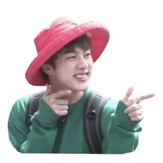 👉 Jin K-pop, Celebrità, Cantante, Pop star, Asiatico telegram sticker