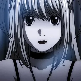 🧦 Misa Amane Death Note Anime, Manga, Mädchen, Tod, Notiz telegram sticker