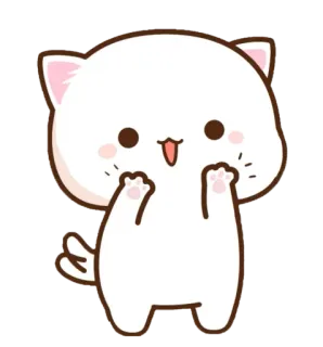 🐾 Katze, süß, Kätzchen, Tier, Cartoon, kawaii telegram sticker