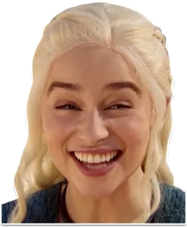 😀 Daenerys Targaryen Game of Thrones 대너리스, 타르가르옌, 왕좌의 게임, 에밀리아 클라크 telegram sticker