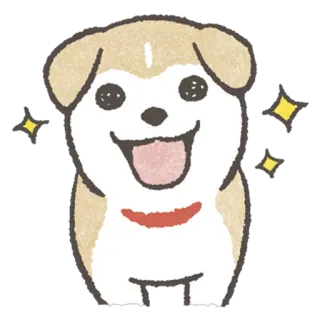 😄 cão, cachorro, fofo, animal, animal de estimação, feliz, brilho whatsapp sticker