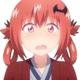 😧 Satania Gabriel DropOut Anime, Satania, Gabriel DropOut, Postać, Dziewczyna, Kreskówka whatsapp sticker