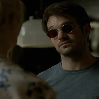 🕶 Matt Murdock Daredevil сорвиголова, Мэтт Мёрдок, Marvel, супергерой, слепой, круглые очки telegram sticker