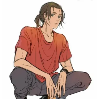 😐 Eren Yeager Attack on Titan อนิเมะ, ตัวละคร, เอเรน เยเกอร์, ผ่าพิภพไททัน, มังงะ, ศิลปะ whatsapp sticker