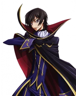 😡 Lelouch Lamperouge Code Geass Anime, Karakter, Lelouch, Code Geass, Manga telegram sticker