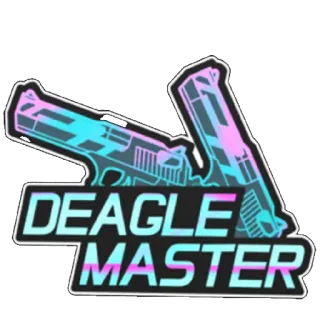 😄 DEAGLE MASTER waffe, deagle, meister, pistole, waffe, videospiel telegram sticker