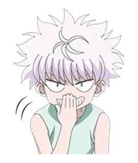 😬 Killua Zoldyck Hunter x Hunter anime, manga, killua, killua zoldyck, hunter x hunter telegram sticker