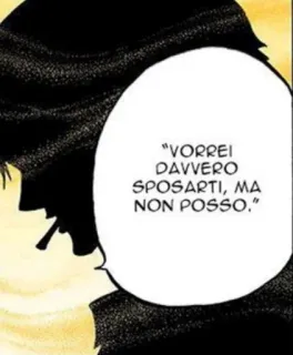 ❤️ “VORREI DAVVERO SPOSARTI, MA NON POSSO.” italienisch, Sprechblase, Text telegram sticker