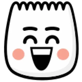 🤤 feliz, mono, emoji, expresión, dibujo animado telegram sticker