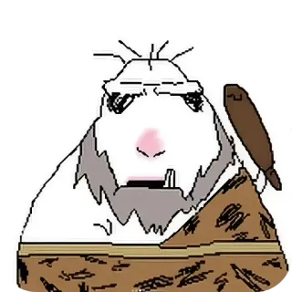 💀 Grug Wojak meme telegram sticker