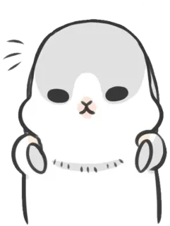 😖 animal, rabbit, bunny, cute, sleepy, sleeping telegram sticker