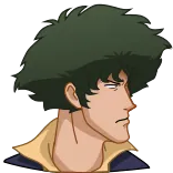 😒 Spike Spiegel Cowboy Bebop anime, cowboy bebop, spike spiegel, character, manga telegram sticker