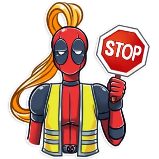 Lady Deadpool telegram stickers