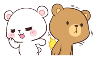 Bear Couple : Milk & Mocha  @SeanChannel telegram stickers
