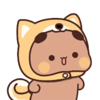 🐺 หมา, น่ารัก, คาวาอิ, สัตว์, การ์ตูน, สติกเกอร์ telegram sticker