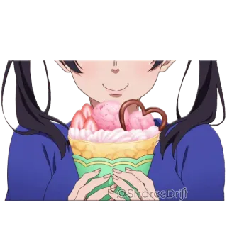 👅 @SharesDrift Anime, Gelato, Dolce, Fragola, Cioccolato, Dolce telegram sticker