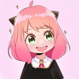 ➖ Anya Forger Spy × Family anime, spy family, anya forger, cartoon, cute, fanart telegram sticker