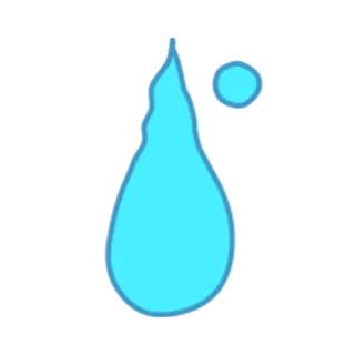😓 eau, goutte, aqua, bleu, liquide, humidité whatsapp sticker