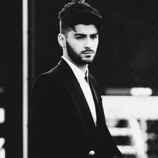 🌪 Zayn Malik 泽恩·马利克, 单向乐队, 歌手, 肖像, 男人, 西装 telegram sticker
