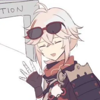 👋 Kaedehara Kazuha Genshin Impact TION 动漫, 角色, 游戏, 原神, 枫原万叶 telegram sticker