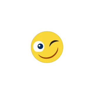 😉 emoticon, smiley, wink, yellow, face telegram sticker