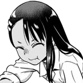 🖤 Nagatoro Don't Toy With Me, Miss Nagatoro anime, manga, girl, cartoon, cute, smile, nagatoro telegram sticker