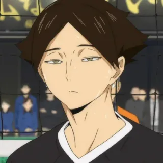 ✖️ Rintarou Suna Haikyuu!! Anime, Haikyuu, Rintarou Suna, Voleibol, Personaje whatsapp sticker