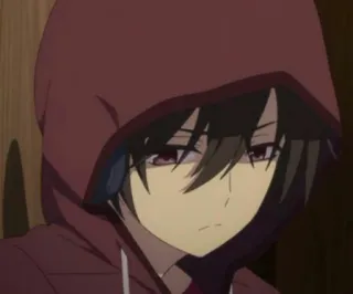 🥀 anime, character, hoodie, sad, anime boy telegram sticker