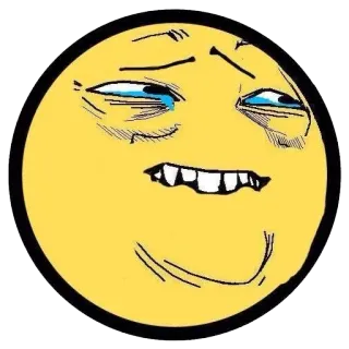 😠 meme, emoji, internet meme, facial expression, funny, trollface telegram sticker