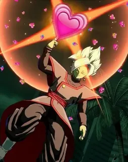 💗 Zamasu Dragon Ball Anime, Dragon Ball, Personaje, Zamasu, Super Saiyan, Pelea, Dibujos animados telegram sticker