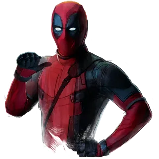 😎 Deadpool Deadpool, Marvel, superhéroe, cómic, antihéroe, pegatina telegram sticker