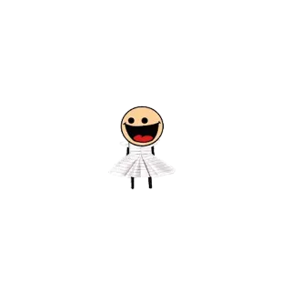 😃 smiley, stick figure, cartoon, happy, character, drawing telegram sticker