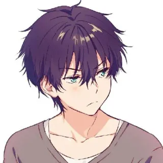 ♥ anime, manga, boy, cartoon, character, illustration telegram sticker