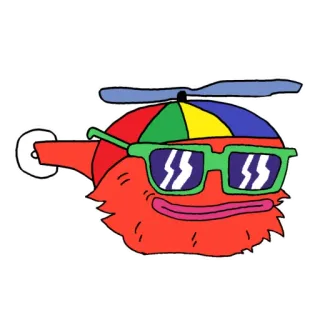 AVAX Wolf telegram stickers
