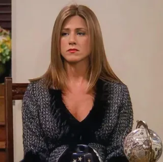 🙁 Rachel Green Friends série TV, personnage, sitcom, Jennifer Aniston, Rachel, Friends whatsapp sticker