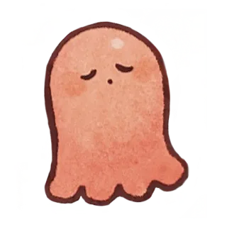 😞 geist, süß, traurig, gruselig, halloween, kawaii, cartoon whatsapp sticker
