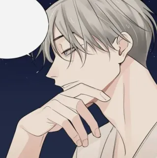 🕸 personnage, art, animé, illustration, homme whatsapp sticker
