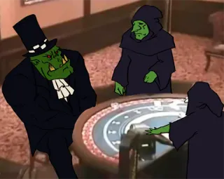 🤬 орк, казино, настольная игра, фэнтези telegram sticker