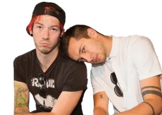 👍 twenty one pilots, Band, Muzikanten, Portret, Duo telegram sticker