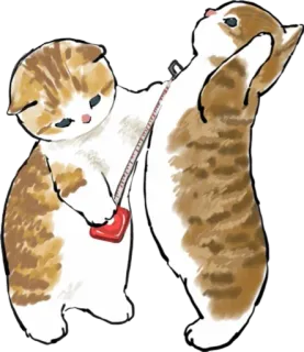 📍 cat, cats, kitten, animal, cute, heart, measuring telegram sticker