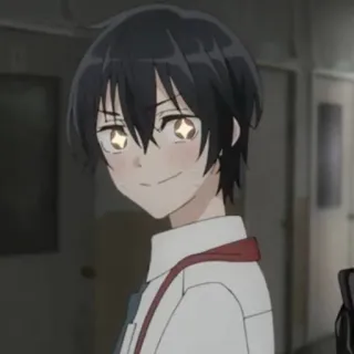🤩 Anime, Mangá, Menino, Uniforme escolar, Personagem, Ilustração telegram sticker