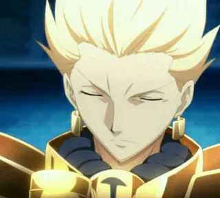 ✨ Gilgamesh Fate/stay night Anime, Fate, Złoto, Heroiczny, Król telegram sticker