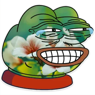 Spring pepe🌸🐸(by: @witchy_cracks) telegram stickers